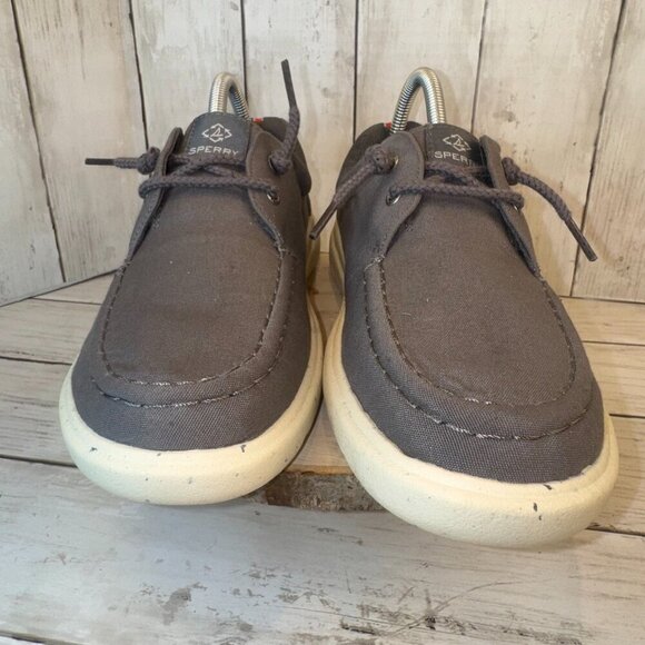 Sperry Women's Captain's Moc Seacycled Loafer Slip-on Boat Shoes Size 8.5 Gray - Picture 4 of 10